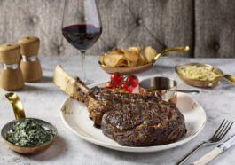 The multi-course family degustation menu’s star attraction is the mammoth and highly Instagrammable serving of Tomahawk M4, 1.3kg wagyu from Australia