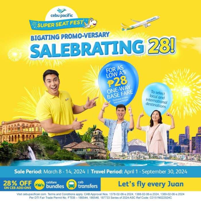 Cebu Pacific Bithday Sale Promo March 2024