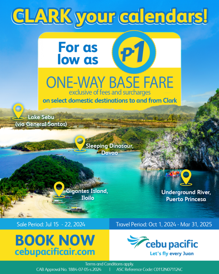 Cebu Pacific Clark Piso Sale