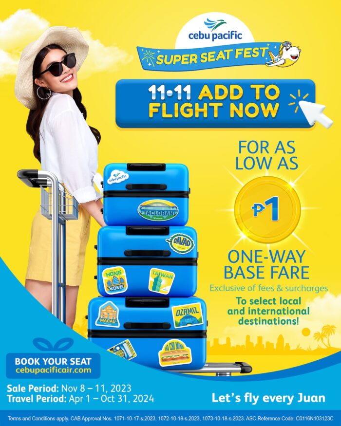 Cebu Pacific Makes the Holidays More Exciting with the November Piso Sale