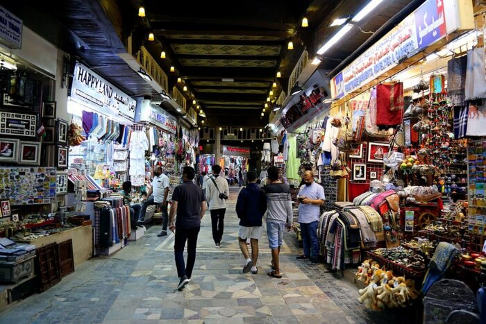 Mutrah Souq in Muscat, Oman by Safa.daneshvar via Wikimedia cc