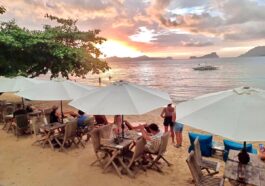 The Beach Shack in El Nido Sunset