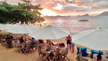 The Beach Shack in El Nido Sunset