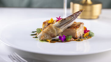 A Lux-Spanish pork terrine, quince, balsamic
