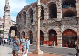 Close-up of Arena from the corner of Via Mazzini