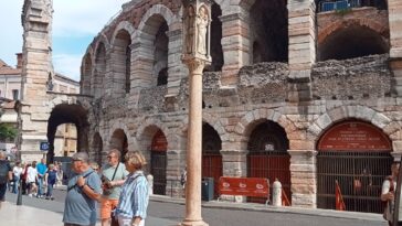 Close-up of Arena from the corner of Via Mazzini