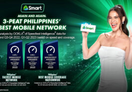 Smart three-peats as the Philippines’ Fastest and Best Mobile Network based on OOKLA