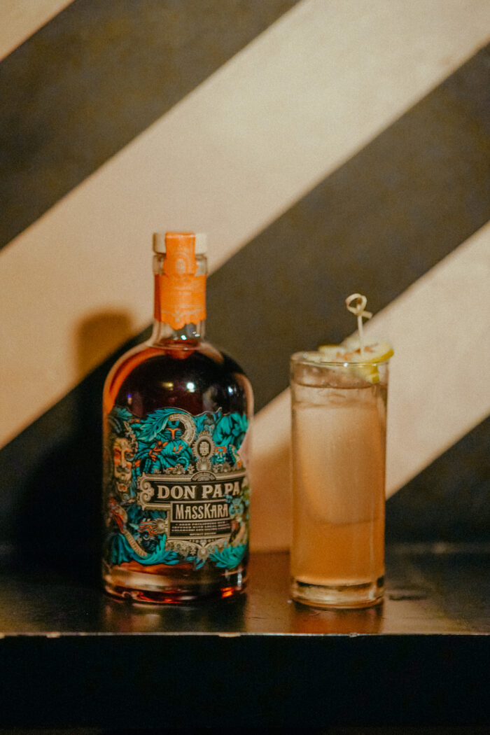 Joma Rivera's Hey-A-Ron, created with Don Papa Masskara, clarified granny smith apple, manuka honey, and bee pollen