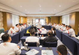 MEETING OF THE MINDS Willment Leong, WORLDCHEFS continental director for Asia, speaks in a closed-door meeting on Aug. 1 with WORLDCHEFS presidents