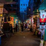 Night Market at Temple Street by Severin.Stalder via Wikimedia cc