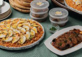 Pancit Malabon and Beef Mechado by Bebette’s are a must-try for anyone staying in or going to Malabon [Photo by Jilson Tiu]