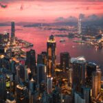 Victoria Harbour Sunset by Manson Yim via Unsplash