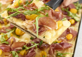The pizza menu runs the gamut from classic flavours to vegetarian and vegan choices and innovative creations; highlights include Truffle (left) with mozzarella, mixed mushroom, truffle sauce and plenty of Parmigiano Reggiano PDO cheese; Parma (right) headlined by 17-month-aged Parma ham, mozzarella, Italian yellow cherry tomato and rocket