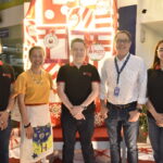 PLDT Global and the Department of Migrant Workers leaders illuminate the spirit of Christmas by unveiling the TINBO Christmas Display at the Blas Ople Building, a symbol of commitment to OFWs and their families. (L-R) Mr. Artemio Quiamas, PLDT Global VP Strategic Partnerships; Usec. Maria Anthonette Velasco-Allones, DMW Undersecretary for Finance & Internal Affairs; Mr. Albert Villa-Real, President and CEO, PLDT Global; Usec. Bernard P. Olalia, DMW Undersecretary for Licensing & Adjudication Services; and Ms. Edith Gomez-Cudiamat, PLDT Global First Vice President & Chief Operating Officer