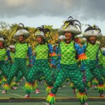 Dance contingents during the Street Dance Competition