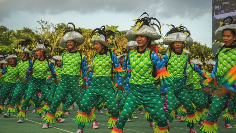 Dance contingents during the Street Dance Competition