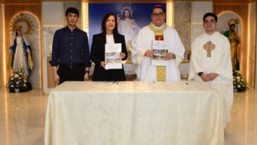 In the photo from L-R: Engr. Randy F. Torres, Head – Mall Operations; Arch. Renee C. Bacani, VP and Head of Ortigas Malls, Most Rev. Mylo Hubert C. Vergara, D.D, Bishop of Pasig; Rev. Fr. Joseph D. Santos, Parish Priest of Holy Family Parish.
