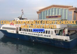 Cebu to Dumaguete Ferry Schedule and Ticket Rates
