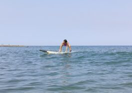 Riding the waves in Urbiztondo, La Union