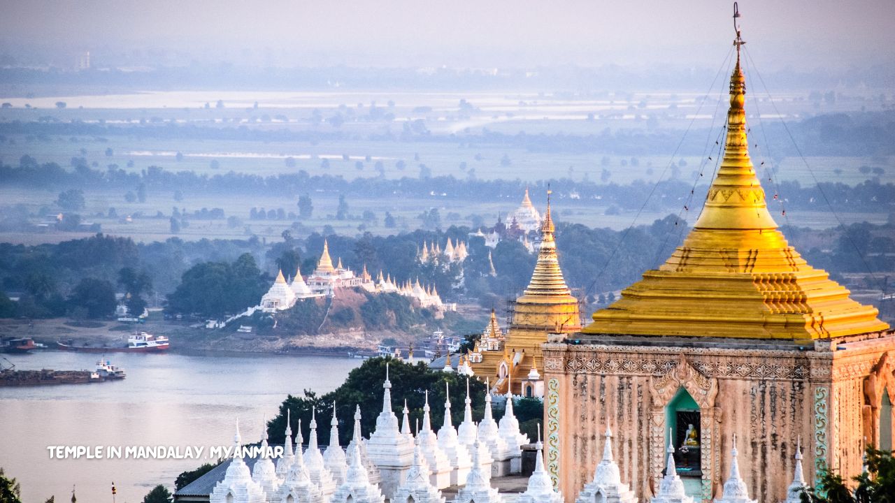 Temple in Mandalay, Myanmar