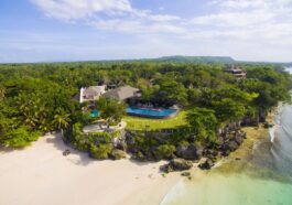 Cliff Deck from the air at Amorita Resort Panglao Bohol