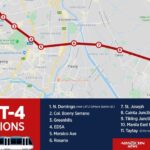 MRT Line 4 route and stations