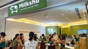 Consumers enjoying at Milksha’s first-ever concept store at 2F, SM North EDSA