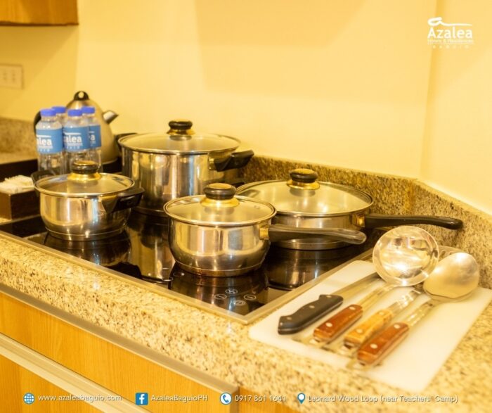 Azalea Hotel Baguio fully equipped kitchenette