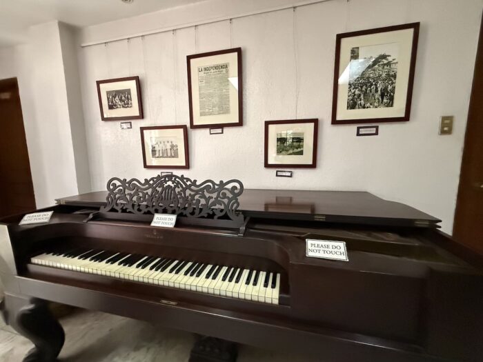 Old Piano inside Aguinaldo Museum in Baguio