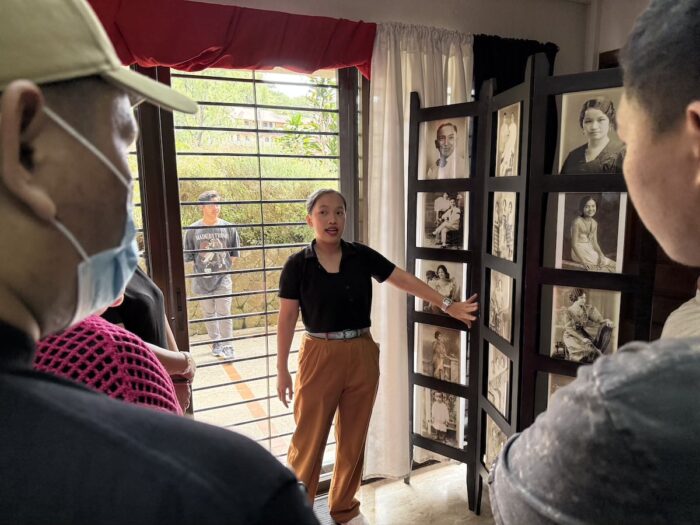 Tour Guide inside Emilio Aguinaldo Museum in Baguio City