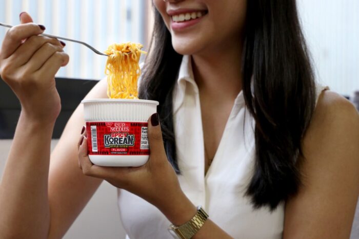 Experience a feel-good merienda with Nissin Cup Noodles' Spicy Korean Style Stew.