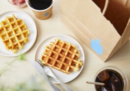 Made freshly in-store, Blue Bottle Coffee’s Liège waffle makes its debut in Singapore, with a tender, fluffy interior and a crisp, caramelised crust.