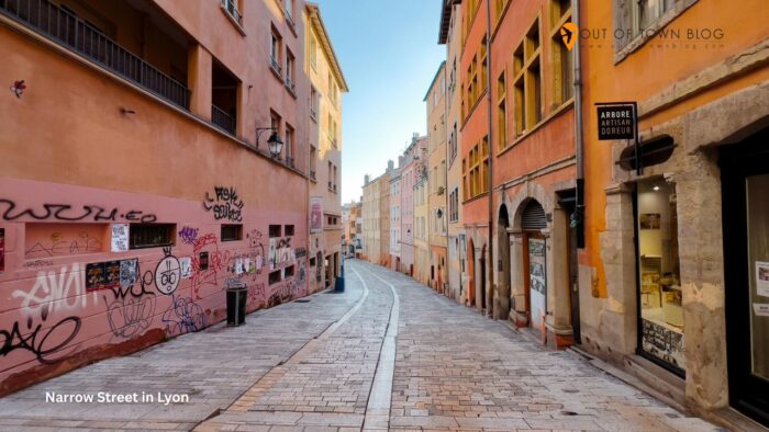 Explore France in 7 Days: Paris, Lyon & the Riviera Narrow Street in Lyon