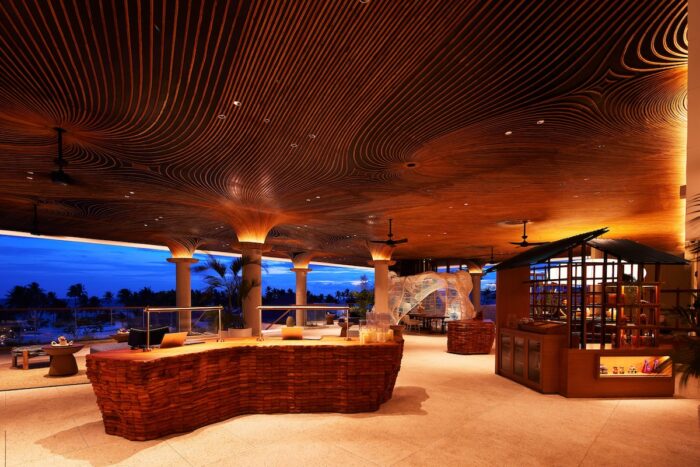 South Palms Resort & Spa Panglao - MGallery Collection opens on the shores of Bohol as a new benchmark in design-led resort hospitality South Palms MGallery Panglao Ratan Ceiling at the lobby