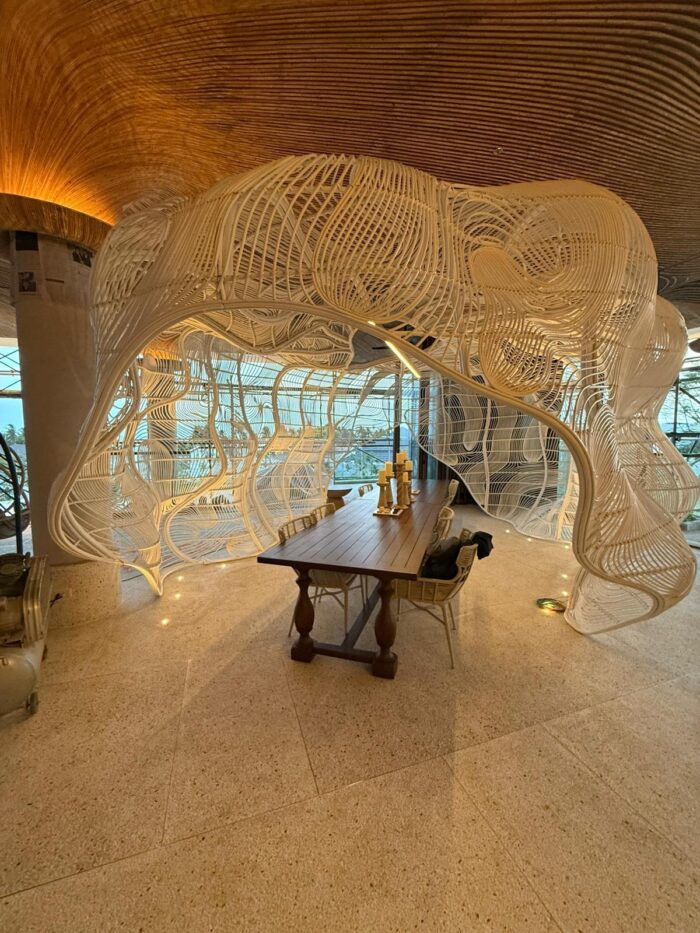 South Palms Resort & Spa Panglao - MGallery Collection opens on the shores of Bohol as a new benchmark in design-led resort hospitality South Palms MGallery - Rattan Made Installation at the Lobby