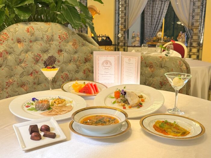 Vegan Degustation Menu at Champagne Room
