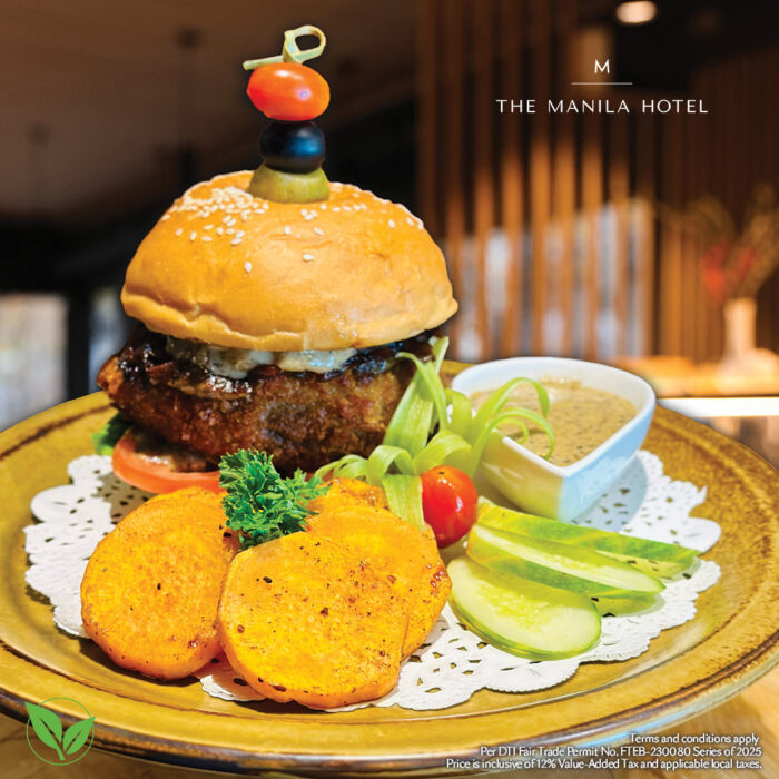 Vegan Mushroom Burger at Lobby Lounge