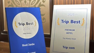 The Manila Hotel is Named No. 1 Cultural Hotel, No.1 Gourmet Hotel, and among the Top 20 Premium Hotels at Trip.Best Awards