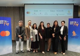 (From left to right) Loven Ramos, Director of Marketing of The Ascott Limited; Lance Bermejo, Assistant Marketing Manager of Ascott Philippines; Sheena Valencia, Marketing Manager of The Travel Club; Aiza Garcia, Head of Marketing and PR of Singapore Airlines; Judith Dayrit, Vice President of Mastercard Philippines; Ronie Reyes, Director of Marketing and Communications of Crimson Hotel Filinvest City; and Ria San Juan-Gumaru, Director of Sales of Crimson Hotels come together to unlock unforgettable experiences for Filipinos through the Time To Fly Virtual Travel Fair 2025.