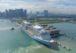 The Singapore-homeported Ovation of the Seas.