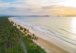 Long Beach, San Vicente, Palawan. Stretching for nearly 14 kilometers (9 mi), this serene coastline reflects Palawan's continued growth, guided by community-based tourism efforts that keep its beauty unspoiled.