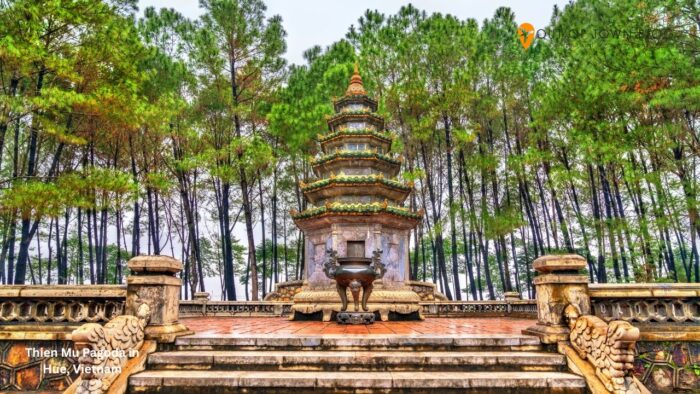 Thien Mu Pagoda in Hue, Vietnam