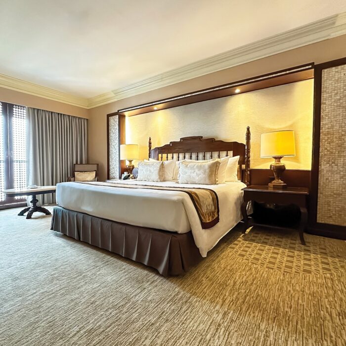 The Manila Hotel has unveiled new carpeting throughout the Main Building