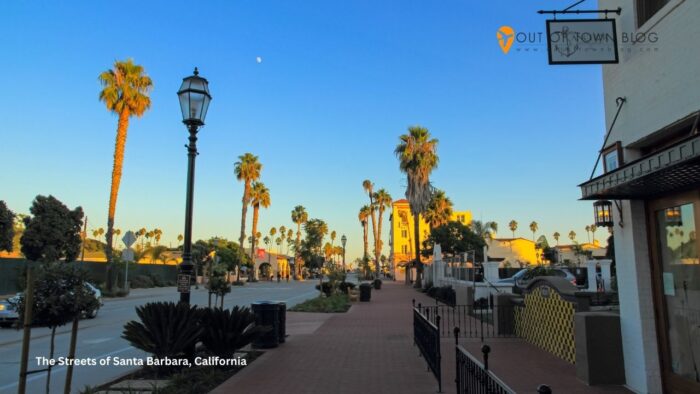 The Streets of Santa Barbara, California