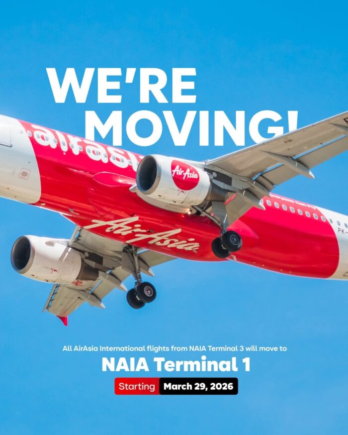 AirAsia Philippines Moves International Flights to NAIA Terminal 1 Ahead of Holy Week Travel Rush