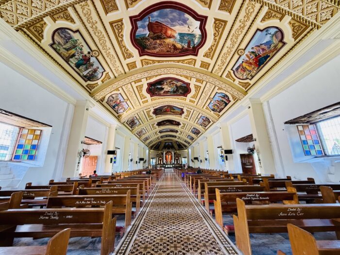 Inside St. Joseph Parish Church in Barcelona