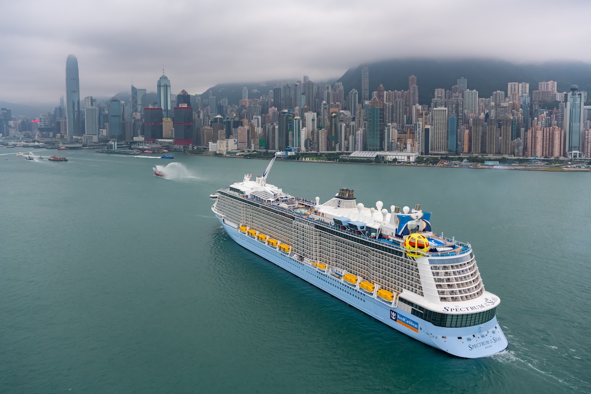 Spectrum of the Seas, the first Quantum Ultra ship, in Hong Kong