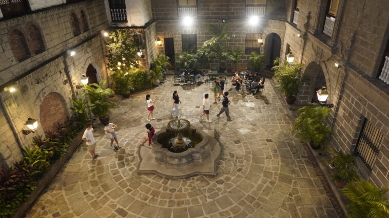 Casa Manila at night