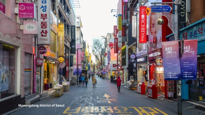 Myeongdong district of Seoul