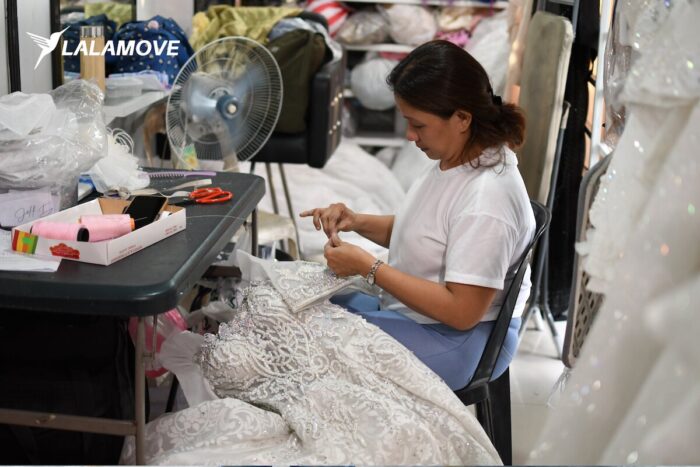 The making of sagala gown